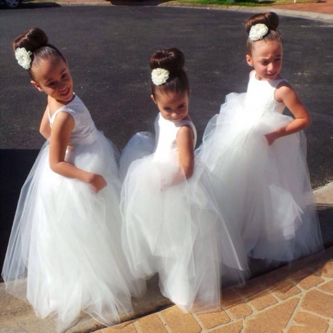 Flower girl 2024 tulle skirt uk