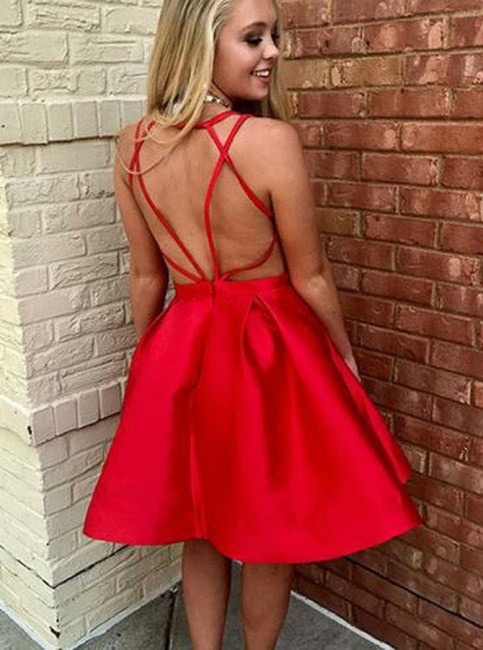 Red short 2024 party dress