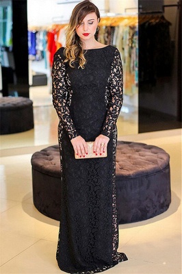 long sleeve lace prom dress plus size